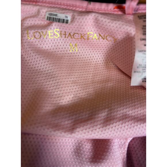 LoveShackFancy Pink Floral Active Romper – Size M - Picture 3 of 6